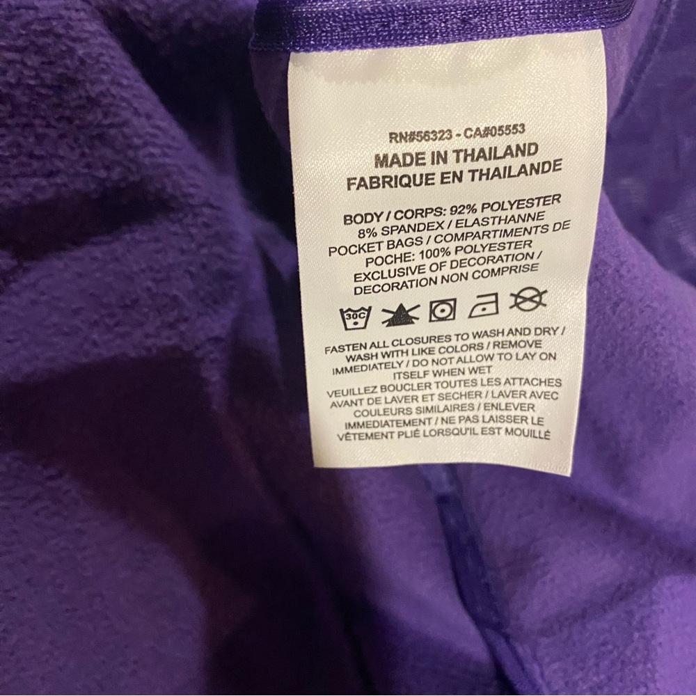 Louisiana State Tigers Jacket Women's Large Purple NikeFull Zip Sideline LSU New - Picture 8 of 8